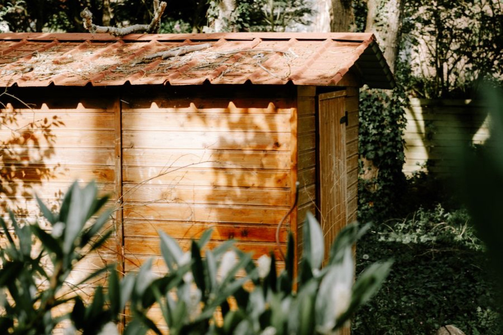 Houten tuinberging